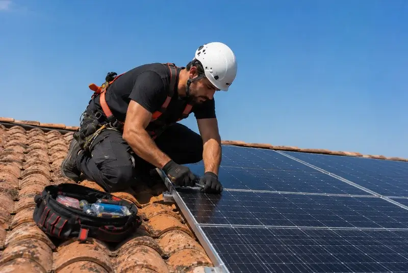 Maintenance et monitoring de panneaux solaires à Vailly