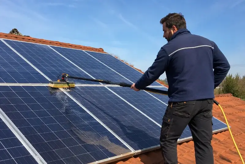 Nettoyage et entretien de panneaux solaires à Vailly